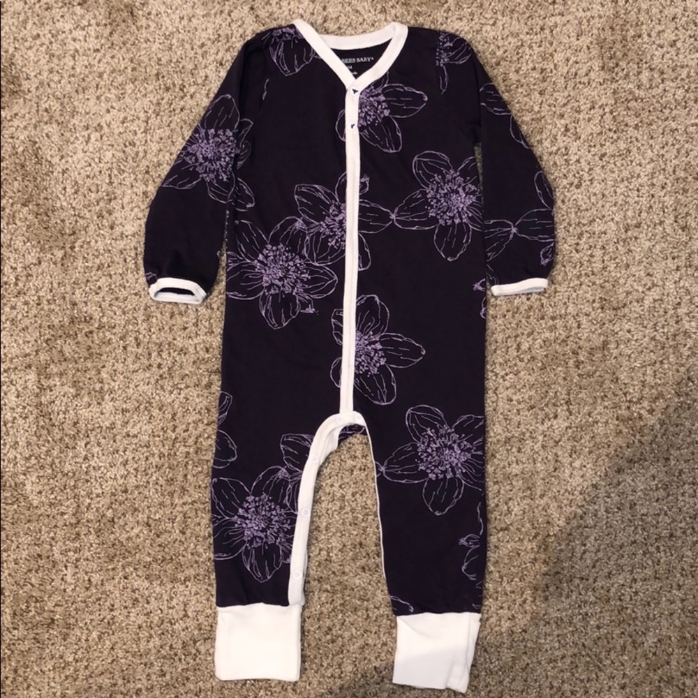 Baby Girl 18M Purple Burt’s Bees Romper